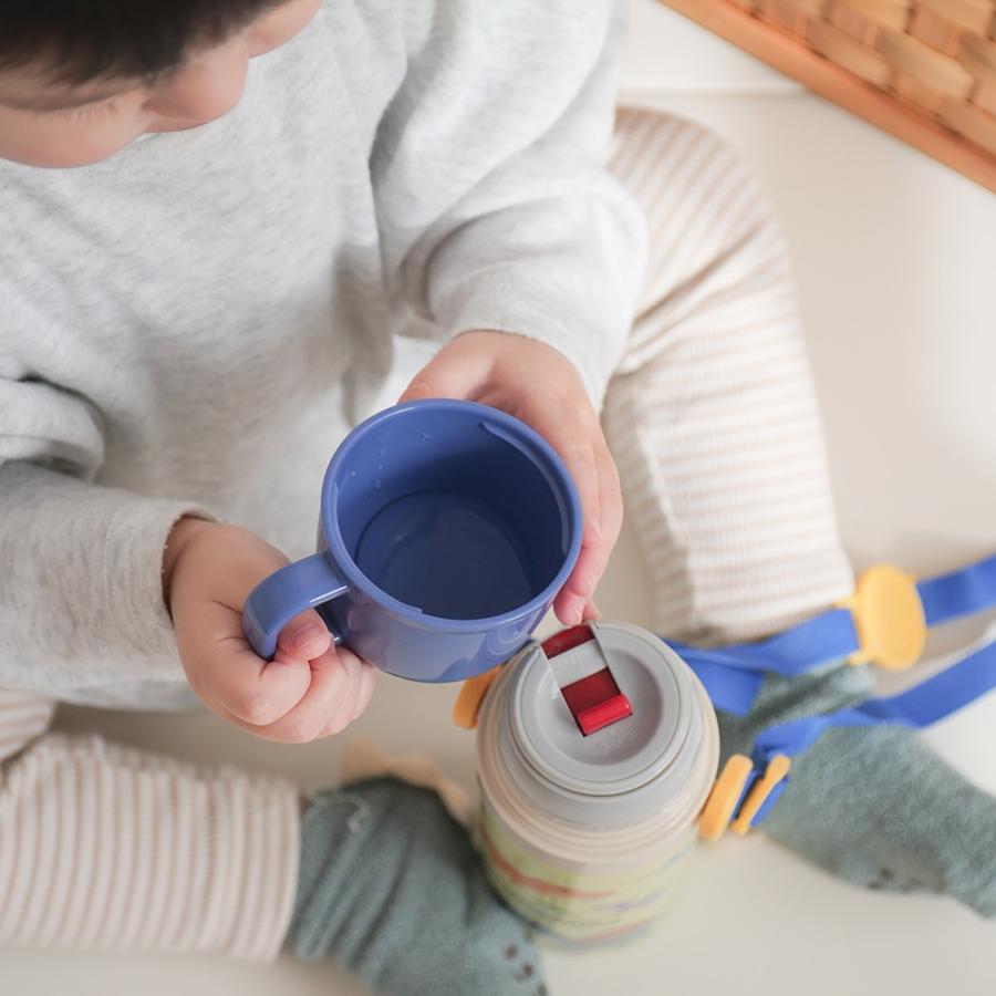スケーター 水筒 子供 2WAY 直飲み 470ml コップ飲み 430ml ステンレス 保冷 ワンタッチ 子供用　 skater SKDC4 恐竜 はたらくクルマ ユニコーン | スケーター | 16