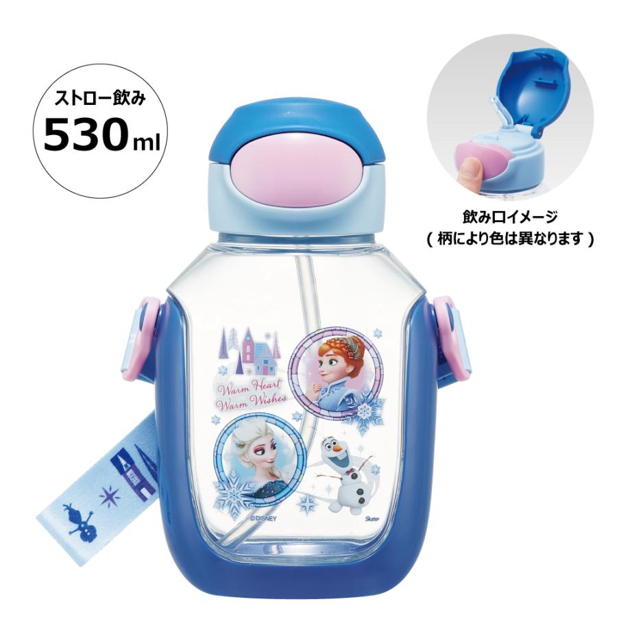Disney（ディズニー） スケーター ワンプッシュ ストロー 水筒 530ml