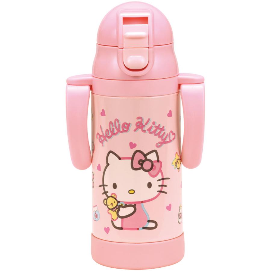 ハローキティ スケーター 保冷 ステンレス ストローマグ 350ml