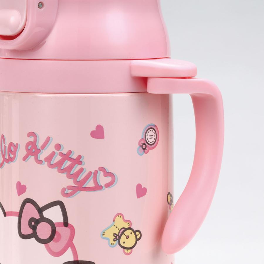 ハローキティ スケーター 保冷 ステンレス ストローマグ 350ml