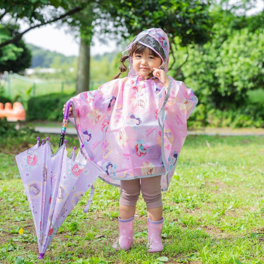 ディズニープリンセス スケーター レインコート キッズ ポンチョ