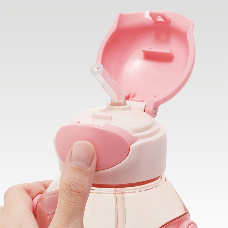 マイメロディ スケーター ストロー ワンタッチ 水筒 530ml ワン