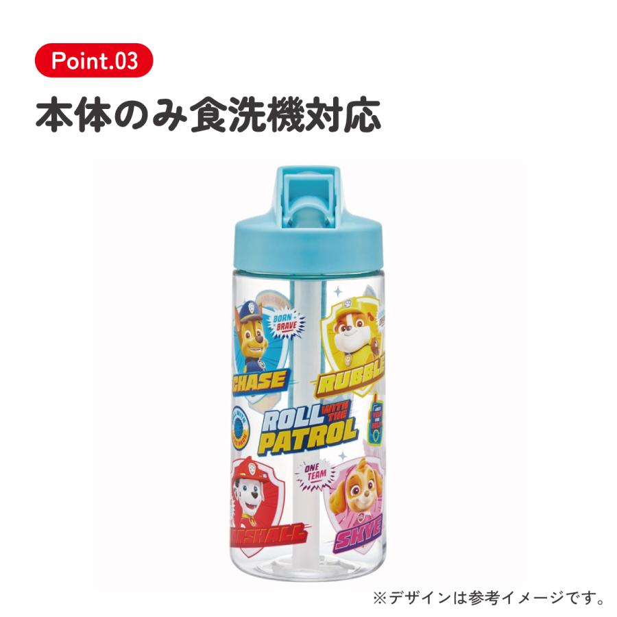 スケーター ストロー ボトル 水筒 500ml スパウト型 プラスチック