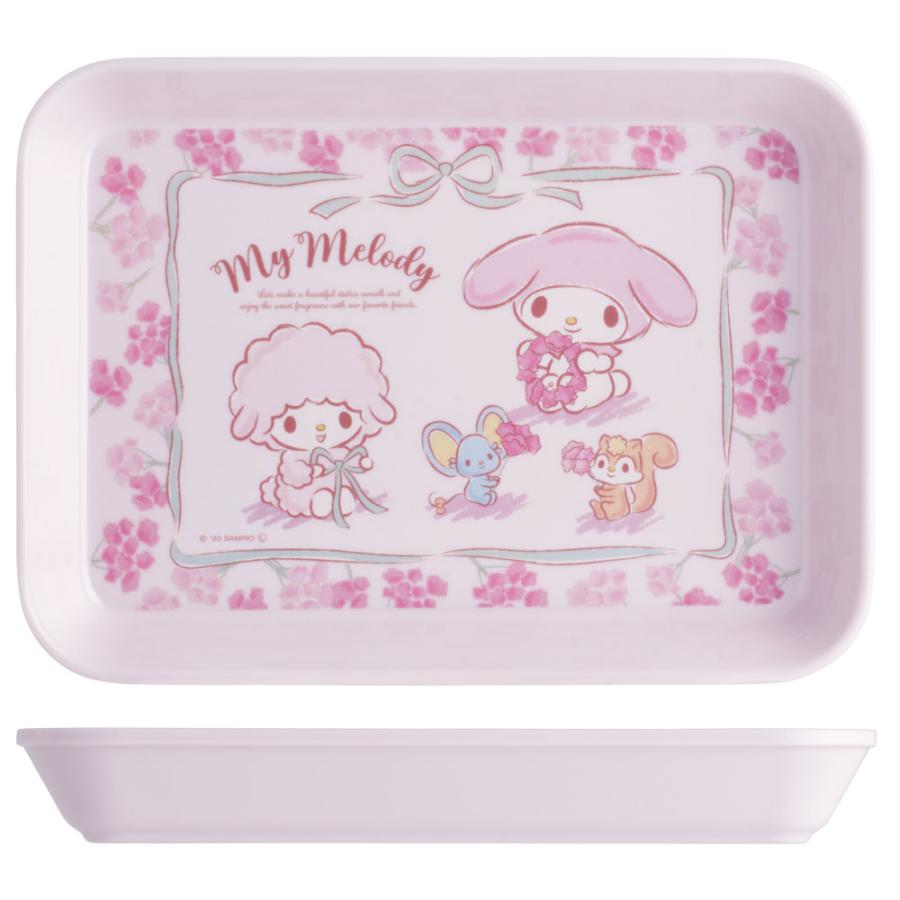 サンリオ マイメロ マイメロディ 2014年 メラミン ランチプレート 2点 マイメロディ メラミン製 システム 食器 L トレー 皿 プレート