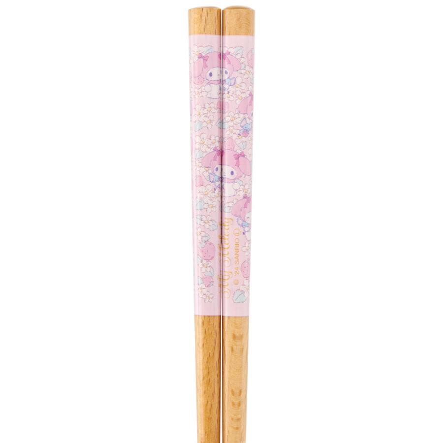 マイメロディ スケーター お箸 18cm 子供 かわいい 子ども 箸 木箸