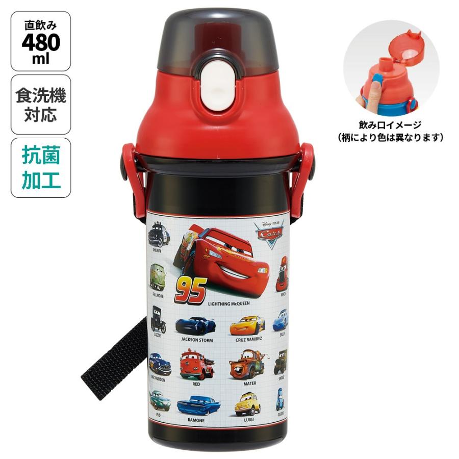 Disney（ディズニー） 水筒 直飲み プラスチック 大容量 480ml 食洗機