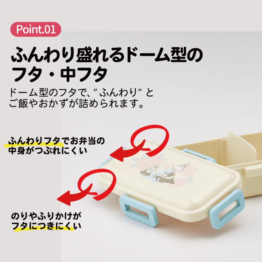 スケーター 弁当箱 大人 一段 仕切り 食洗機 レンジ 対応 抗菌 日本製