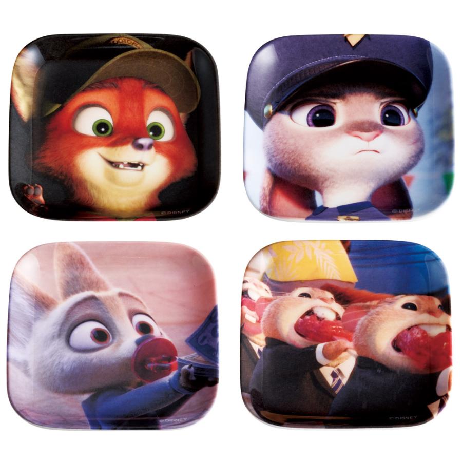 Disney（ディズニー） スケーター メラミン ミニプレート 4枚 セット
