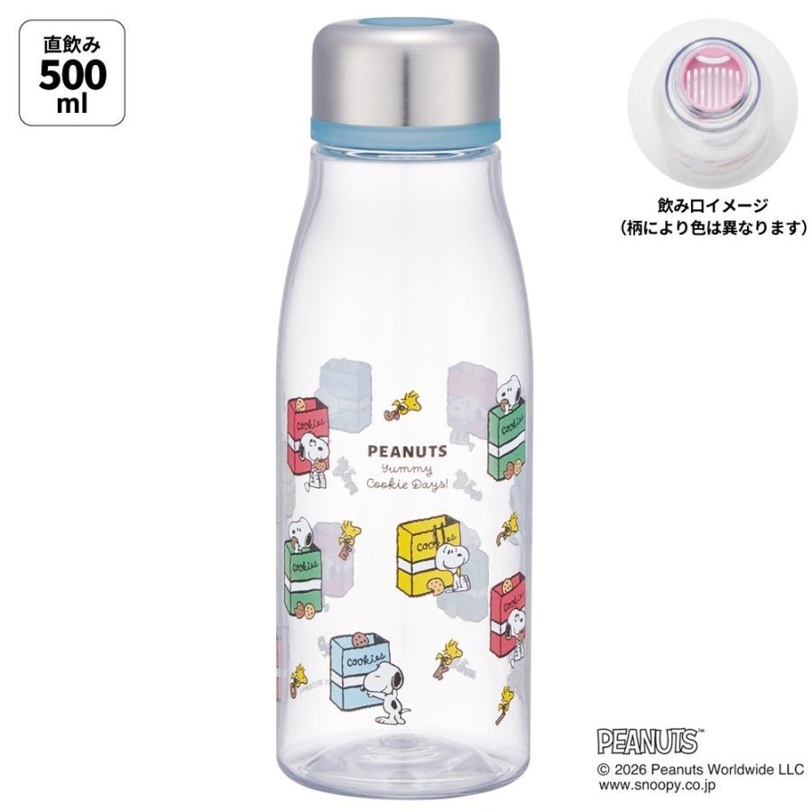 スケーター 水筒 500ml ミニ サイズ プラスチック 大人 直飲み 軽量