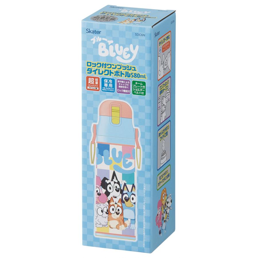 スケーター 水筒 子供 580ml 直飲み ダイレクト キッズ ステンレス