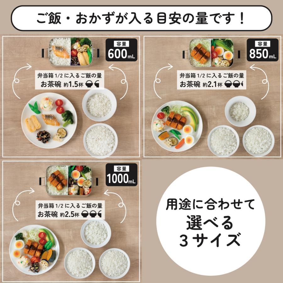 スケーター アルミ 弁当箱 1段 食洗機対応 大人 中学生 高校生 フッ素