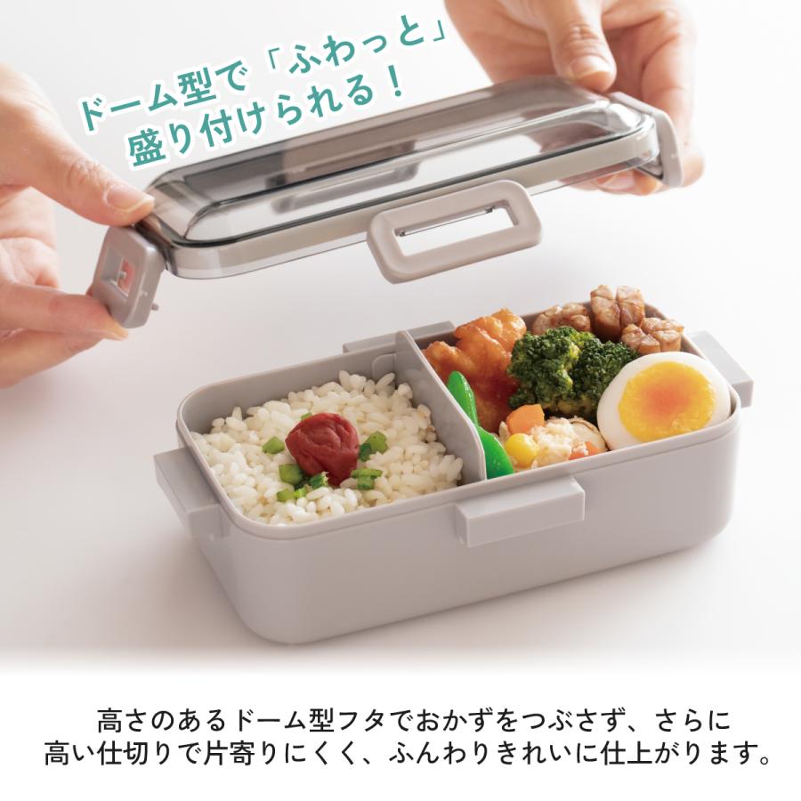 スケーター 弁当箱 530ml 1段 食洗機 レンジ対応 日本製 4点ロック