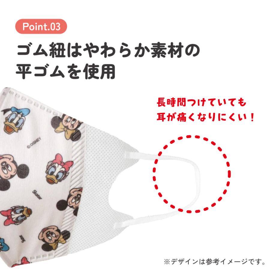 Disney（ディズニー） マスク 99% カット 立体 子供 用 不織布 10枚