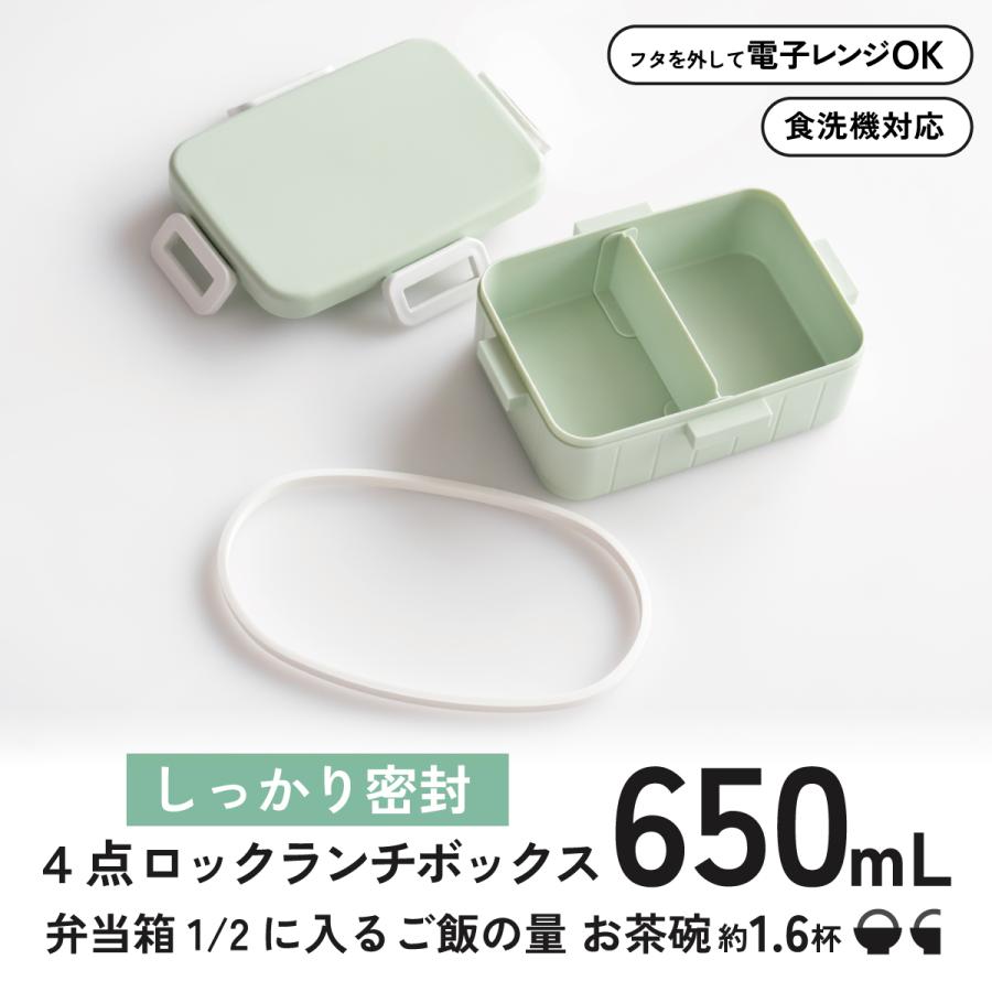 スケーター お弁当箱 1段 大人 650ml かわいい シンプル 日本製 弁当箱