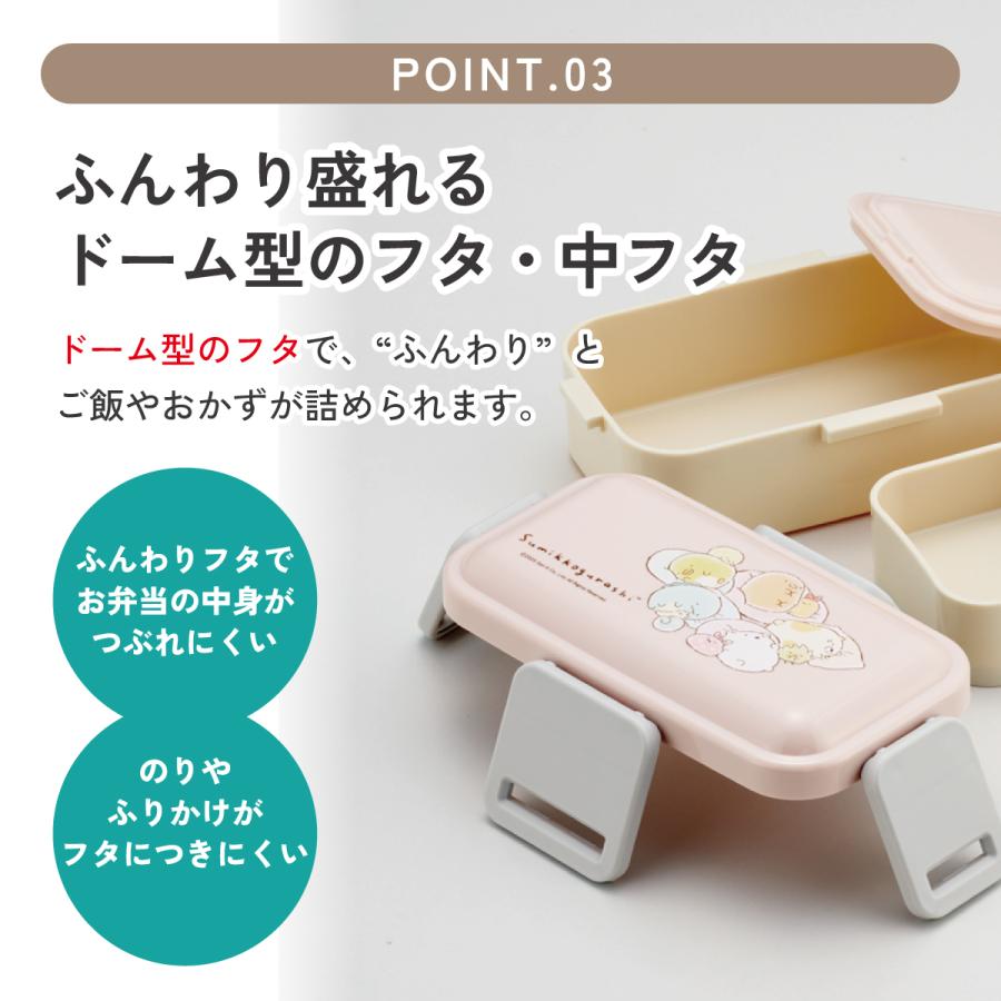 San-X（サンエックス） スケーター お弁当箱 600ml 2段 食洗機 レンジ