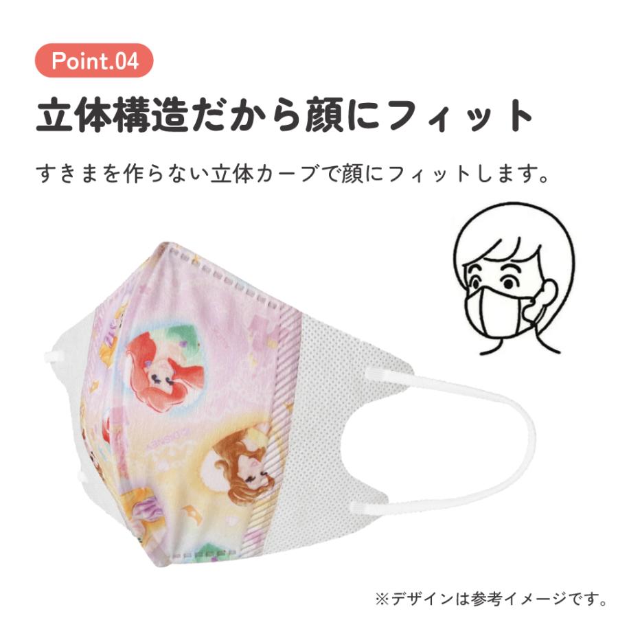 Disney（ディズニー） マスク 不織布 立体 25枚入り キッズ