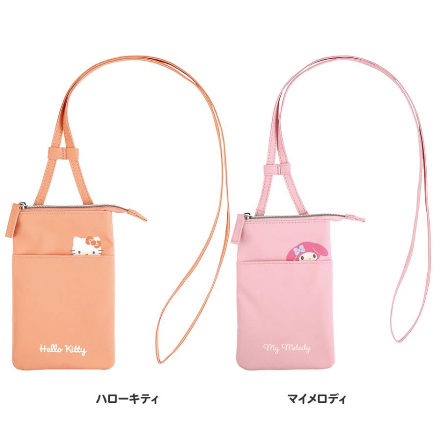 sanrio（サンリオ） スケーター スマホ ポーチ 持ち運び ショルダー 首