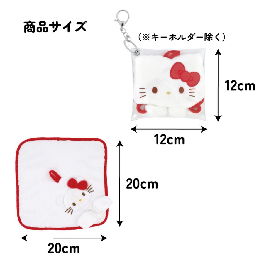 sanrio（サンリオ） スケーター パペット風 ケース付き ハンドタオル
