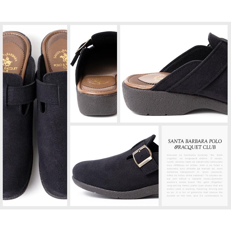 Santa Barbara Polo & Racquet Club 日本製 サボサンダル レディース