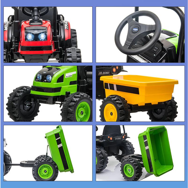 AIJYU TOYS 電動乗用ラジコン 電動乗用カー 大型 トラクター 乗用玩具 はたらく車 子供 乗れる おもちゃ 誕生日 プレゼント 男の子 女の子 [HL388] 