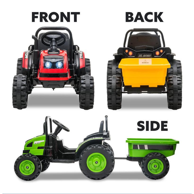 AIJYU TOYS 電動乗用ラジコン 電動乗用カー 大型 トラクター 乗用玩具 はたらく車 子供 乗れる おもちゃ 誕生日 プレゼント 男の子 女の子 [HL388] 