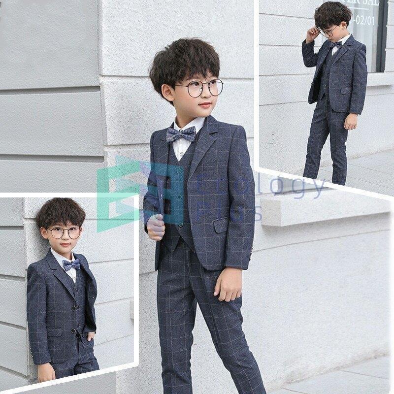 フォーマルスーツ 男の子 おしゃれ 子供服 キッズ 卒業式 入学式 卒園式 お受験 発表会 結婚式 4点セット フォーマル 七五三 長袖 パンツ ズボン シャツ 150 160