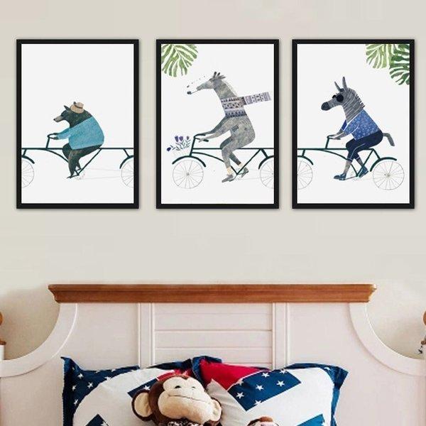 アートポスター おしゃれ ポスター 絵画 壁 絵 北欧 動物サイクリングシリーズ 3枚枚セット A3 Ska Set スケッチ 通販 Yahoo ショッピング