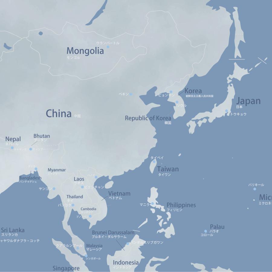 世界地図 おしゃれポスター 日本語と英語の表記 ブルー A3 Ska O 0011 Map スケッチ 通販 Yahoo ショッピング
