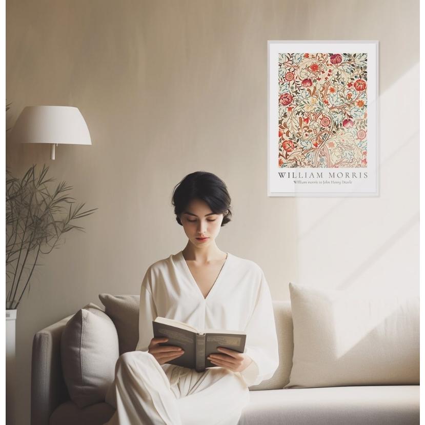 アートポスター ウィリアムモリス 花｜北欧・ナチュラル上質 額装映え