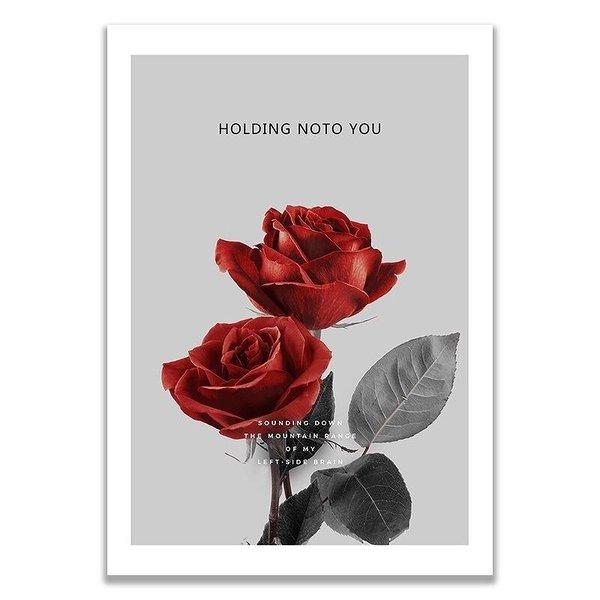 ポスター おしゃれ 激安通販販売 アート 赤い薔薇シリーズ 植物 メーカー公式ショップ デザインNO-C