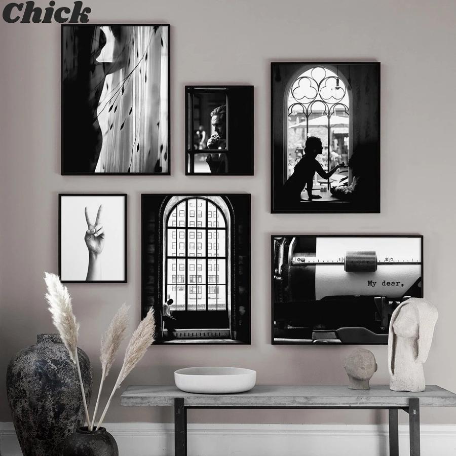 アートポスター おしゃれ ポスター 絵画 壁 北欧 モノクロシリーズ 窓 デザインno D A3 Ska D スケッチ 通販 Yahoo ショッピング