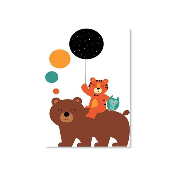 アートポスター おしゃれ ポスター 絵画 壁 北欧 動物イラストシリーズ クマとトラ デザインno 4 A3 Ska 4 スケッチ 通販 Yahoo ショッピング