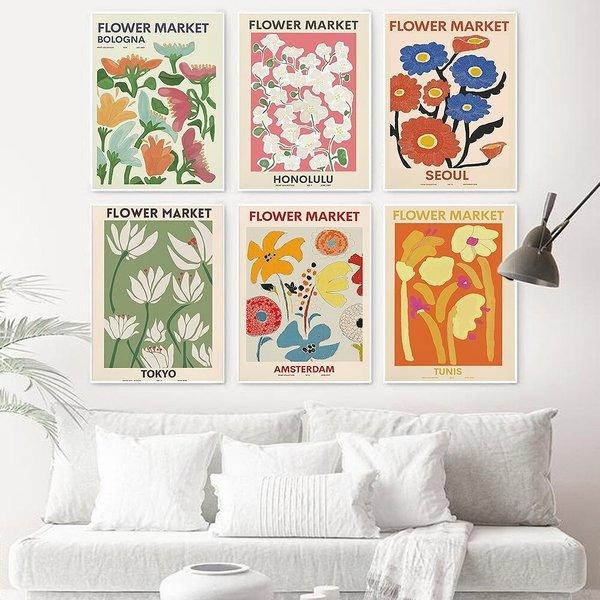 額付 アートポスター アートフレーム おしゃれ 絵画 フラワー