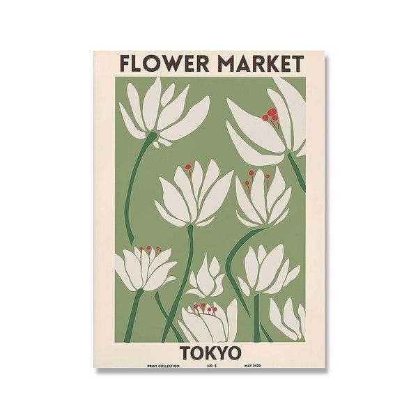 アートポスター おしゃれ ポスター 絵画 壁 北欧 フラワーマーケット 東京 デザインno 2 Ska 2 スケッチ 通販 Yahoo ショッピング