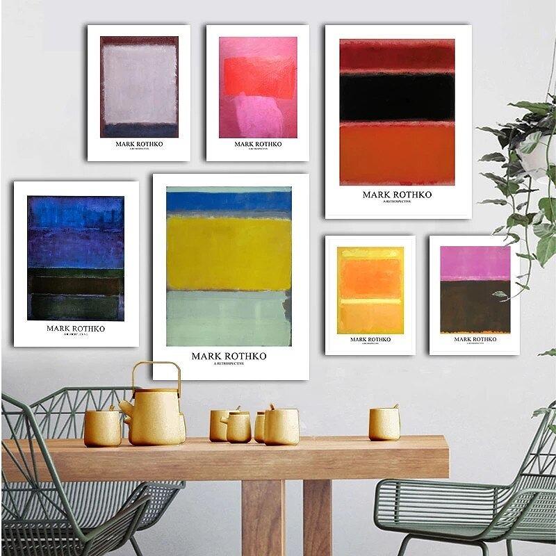 訳あり アートポスター マーク・ロスコ エキシビジョンポスター 新品☆額縁付アートポスター☆マーク・ロスコ☆Mark Rothko