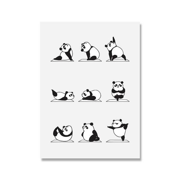 ポスター おしゃれ アートポスター 動物ヨガイラストシリーズ パンダ デザインno 3 A3 Ska 3 スケッチ 通販 Yahoo ショッピング