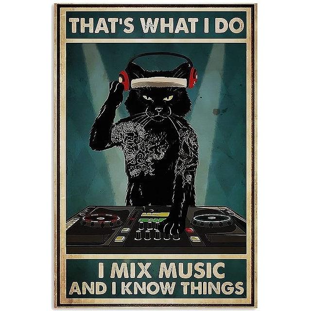 アートポスター アートパネル アートフレーム ポスター インテリア おしゃれ 絵画 ヴィンテージイラストシリーズ 猫 ｄｊ デザインno 1 Ska 1 スケッチ 通販 Yahoo ショッピング