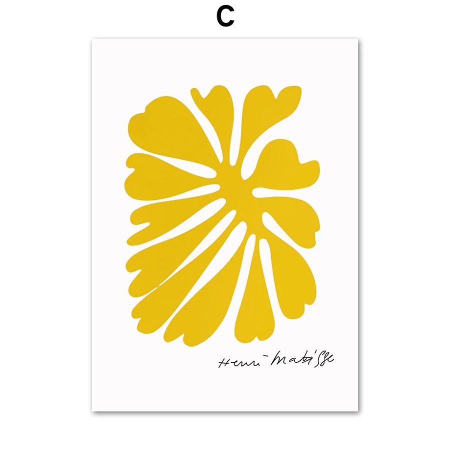 マティス 黄 抽象画 レトロ アートパネル 絵画 壁掛け ポスター アート