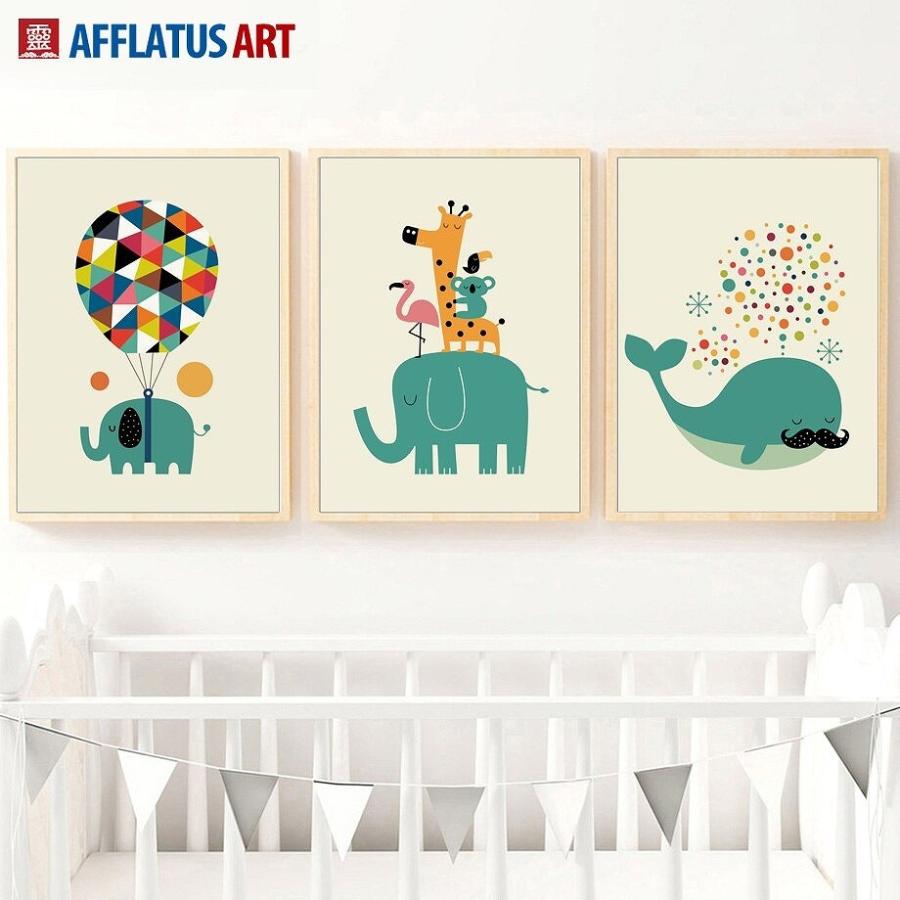 額付 アートポスター アートフレーム 動物イラストクジラ デザインNO-A