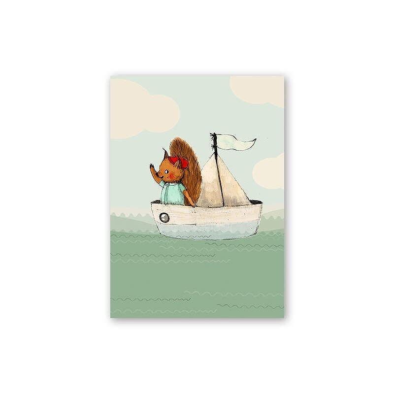 9月限定 ポイント2倍 アートポスター おしゃれ ポスター 絵画 壁 北欧 イラスト 動物シリーズ 船 リス デザインno 3 A3 Ska 3 スケッチ 通販 Yahoo ショッピング