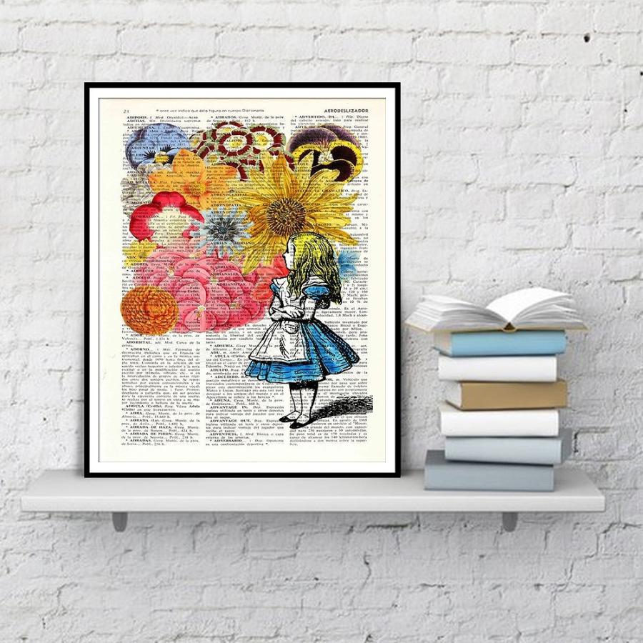 額付 アートポスター アートフレーム おしゃれ 絵画 不思議の国の