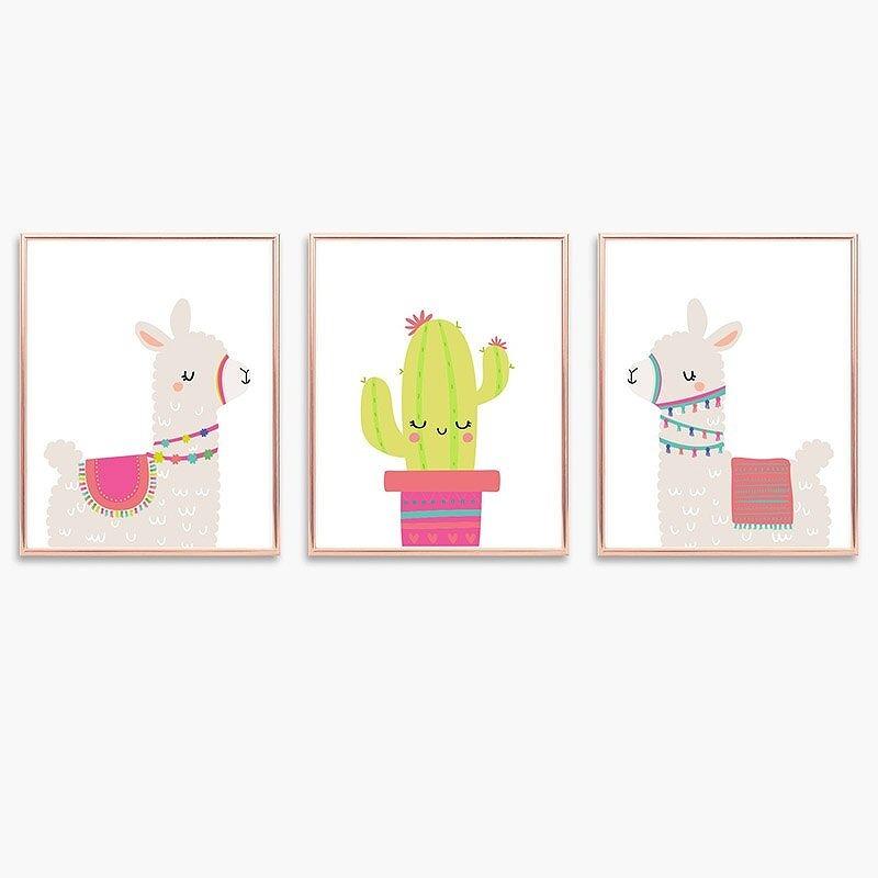ポスター おしゃれ アートポスター イラスト 動物シリーズ アルパカ サボテン 3枚セット A3 Ska 3set スケッチ 通販 Yahoo ショッピング