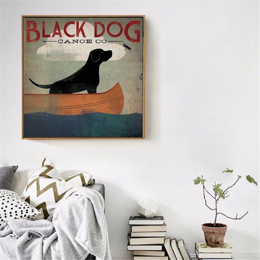 犬のイラスト アート作品 フレーム付き 絵画 ドッグシリーズ かわいい 犬の絵 眼鏡 壁掛け アート