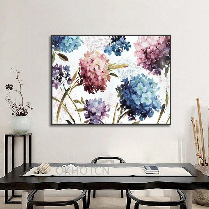 No.227フレーム付きキャンバスアート インテリア 花の絵画