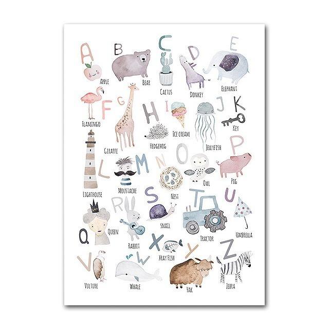 ポスター おしゃれ 9月限定 ポイント2倍 アートポスター 動物イラストシリーズ アルファベット デザインno 1 Ska 01 スケッチ 通販 Yahoo ショッピング
