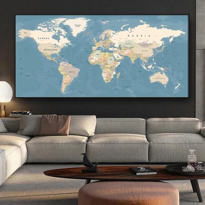 世界地図 人気 アートフレーム・アートポスター おしゃれ 絵画