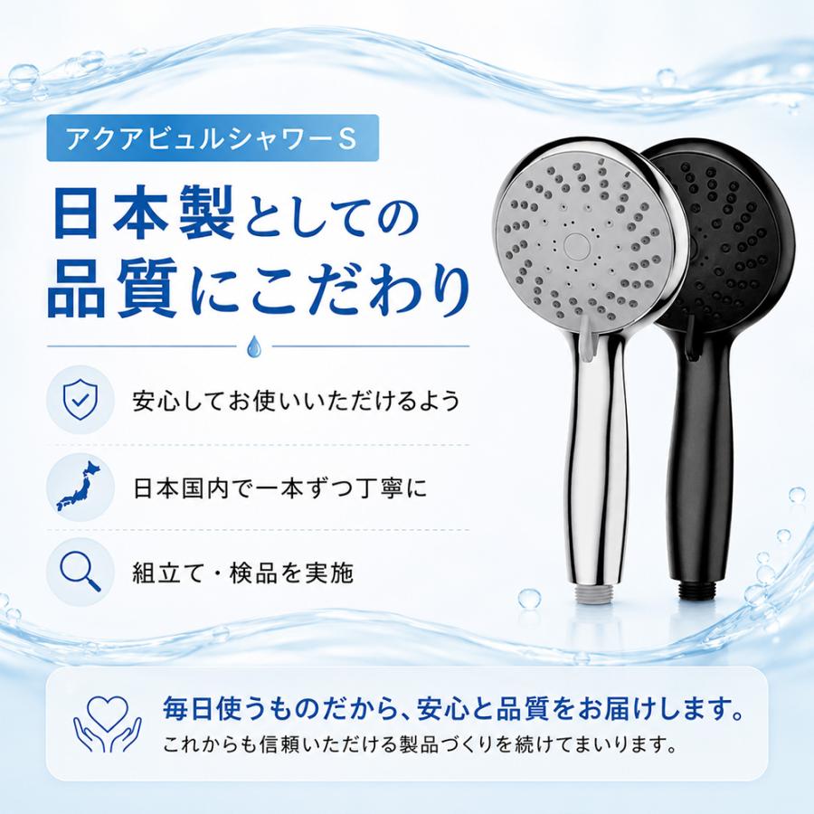 AQUA Bulle（アクアビュル） シャワーヘッド 節水 マイクロバブル 止水
