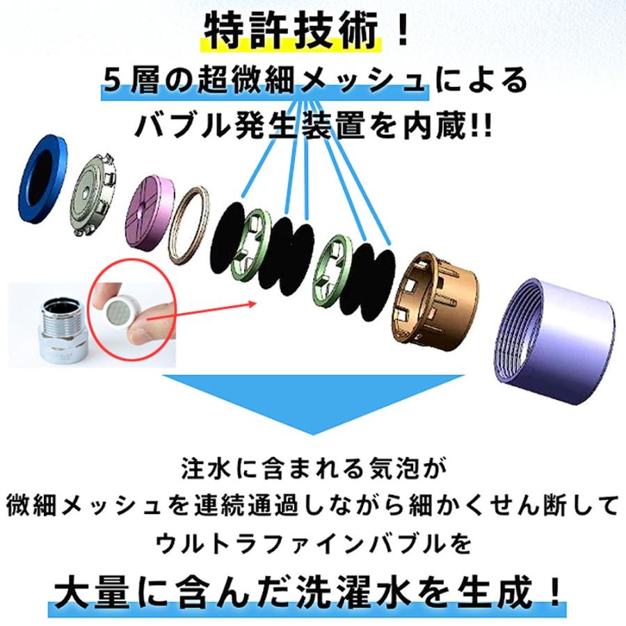洗濯機アダプター ウルトラファインバブル おすすめ マイクロバブル