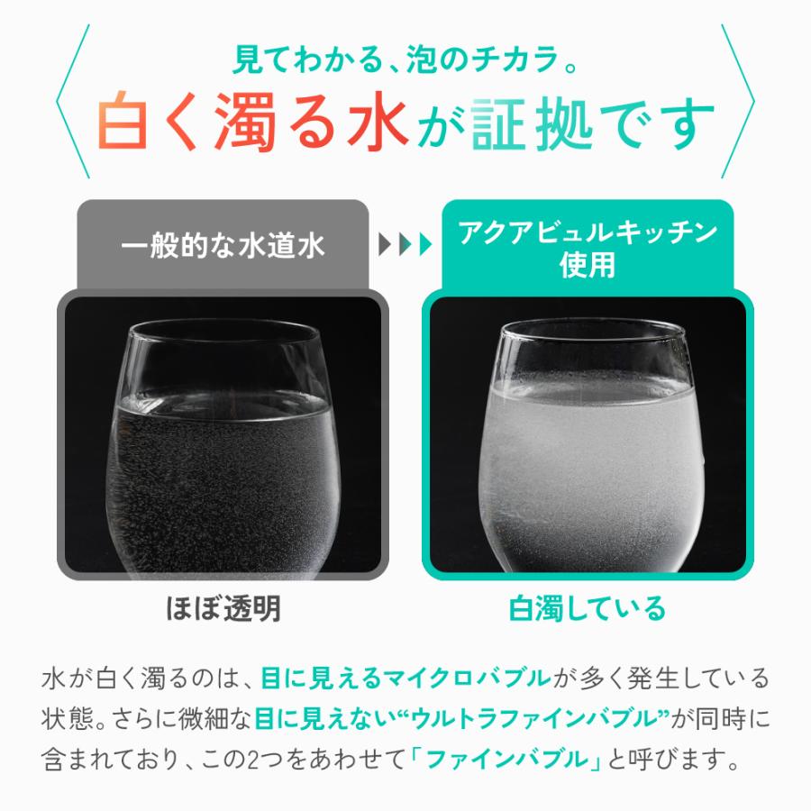 AQUA Bulle（アクアビュル） キッチン 丸パイプ水栓用 ウルトラ 