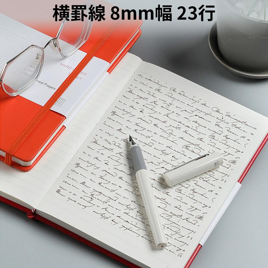 A5罫線ノート 使いやすい 8mm横罫線 23行 A5サイズ 1ページ ページ番号入り ゴムバンド付き 180 フラット展開 裏表紙ポケット付 Skh スコレーショップ 通販 Yahoo ショッピング